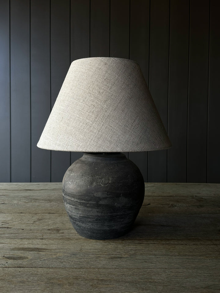 Rustic Mini Pot Lamp