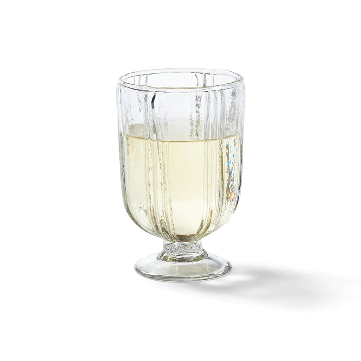 Rippled Wine Glass