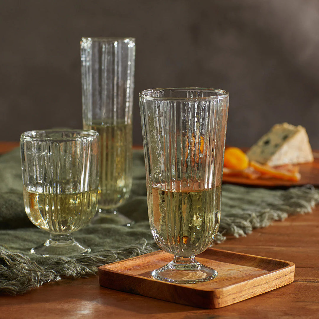Rippled Water Glass