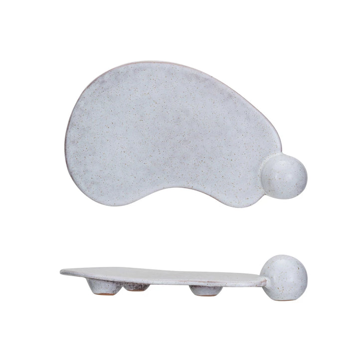 Stoneware Footed Appetizer Set