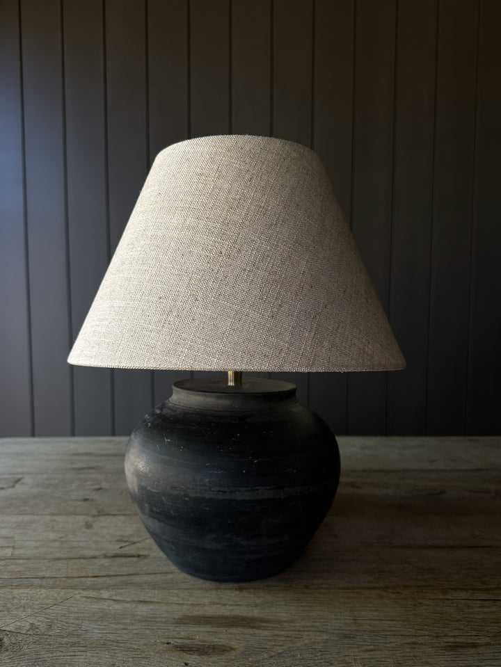 Rustic Mini Pot Lamp