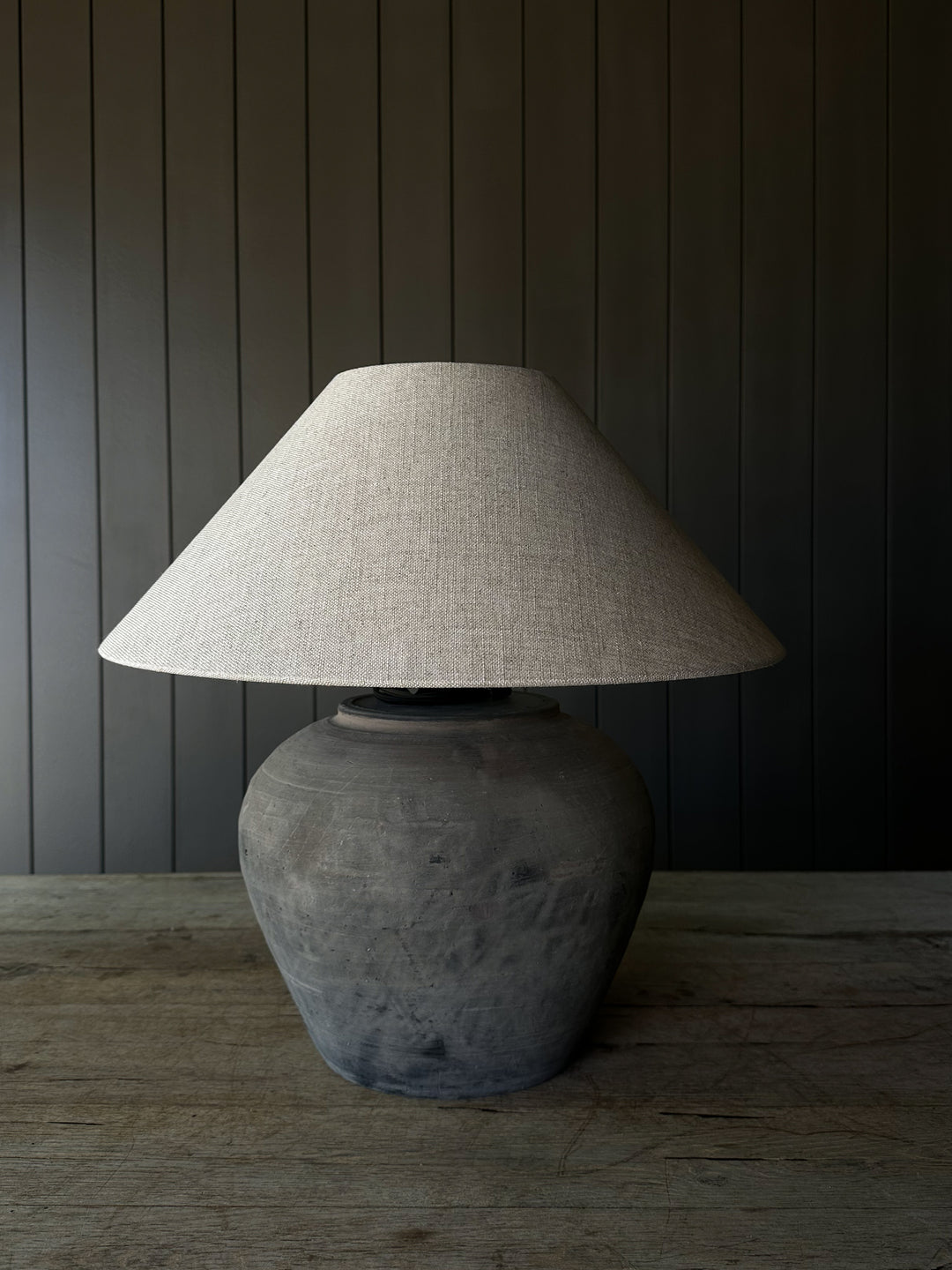 Rustic Medium Pot Lamp