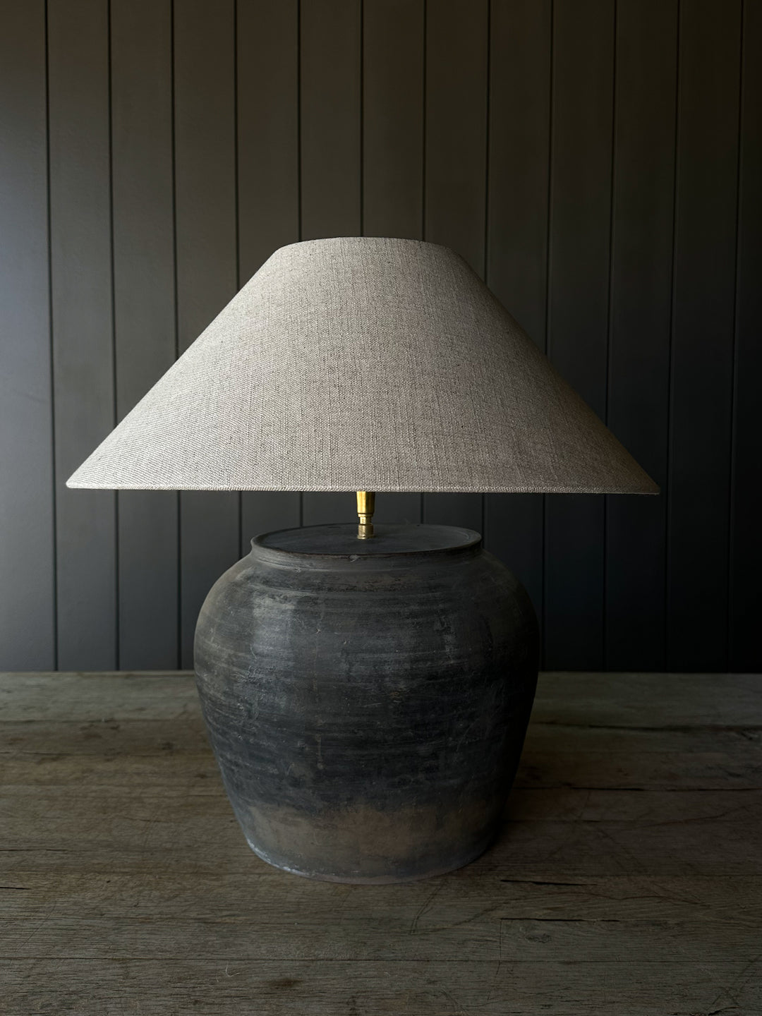 Rustic Medium Pot Lamp
