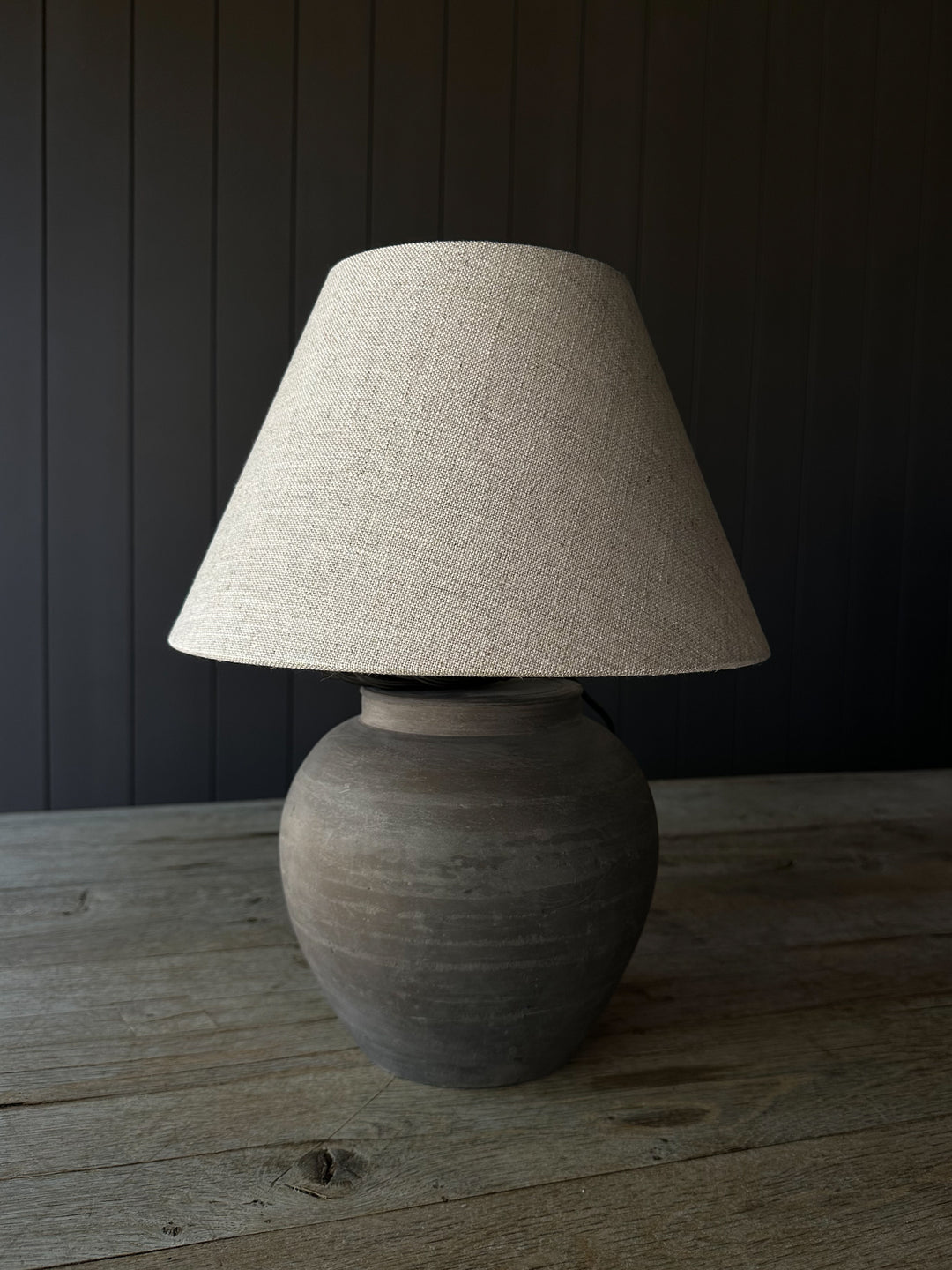Rustic Mini Pot Lamp