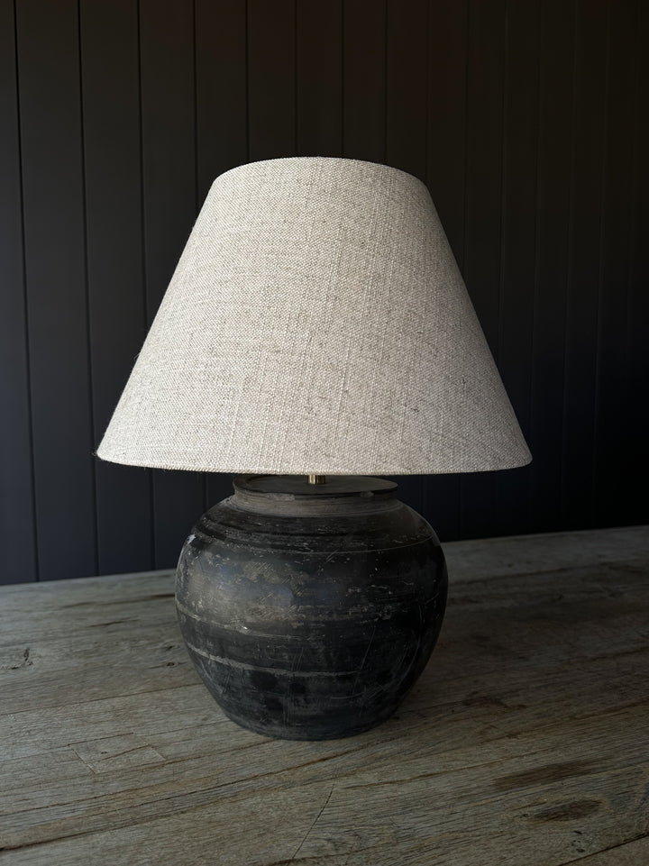 Rustic Mini Pot Lamp