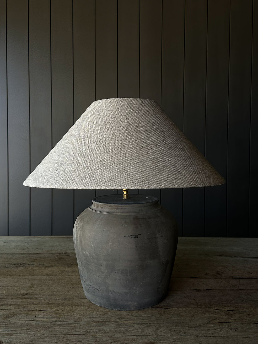 Rustic Medium Pot Lamp