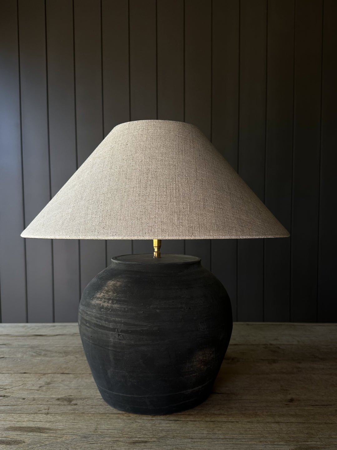 Rustic Medium Pot Lamp