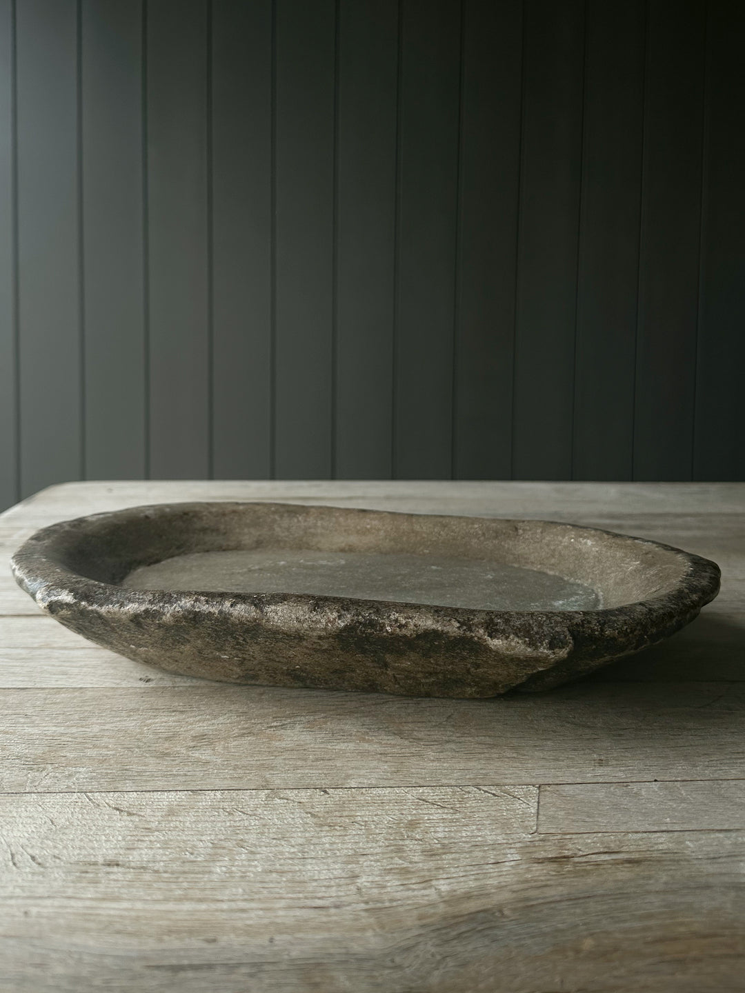 Antiqued Handcrafted Stone Bowl