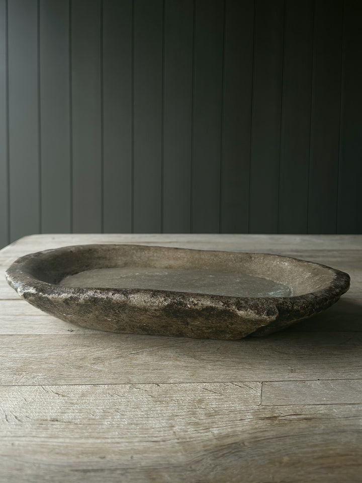 Antiqued Handcrafted Stone Bowl