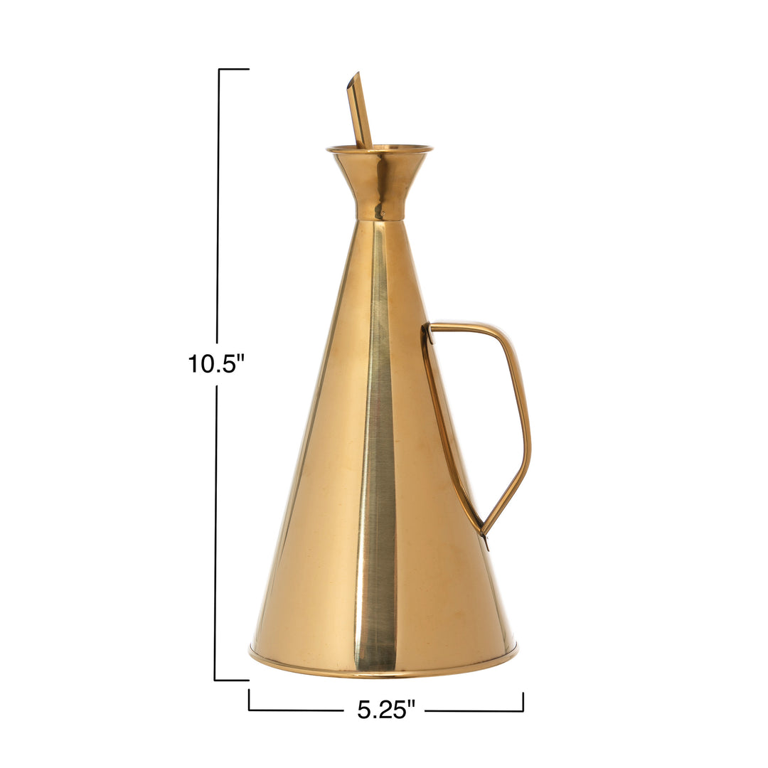 Golden Olive Oil Cruet