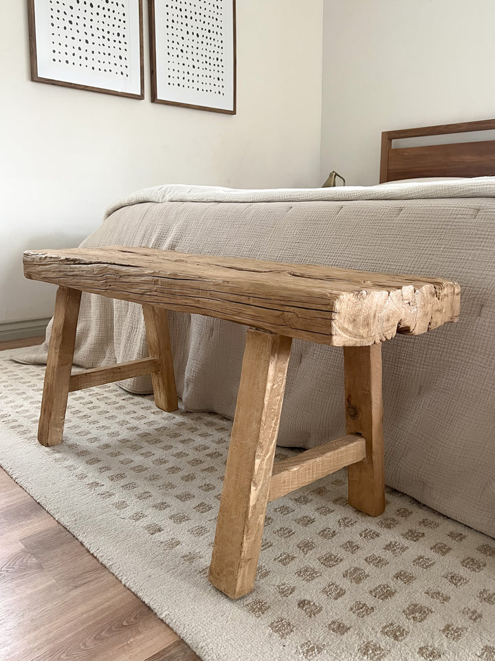 Reclaimed Elmwood Bench