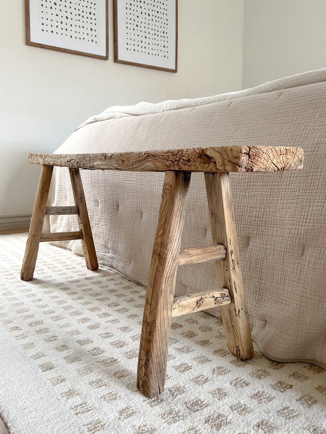 Reclaimed Elmwood Bench