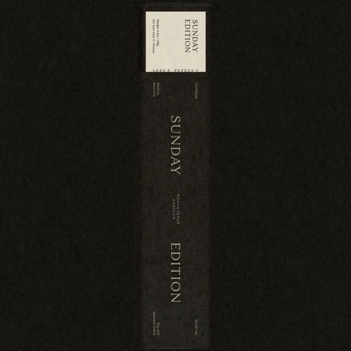 Cream Roman Taper Candle by Sunday Edition