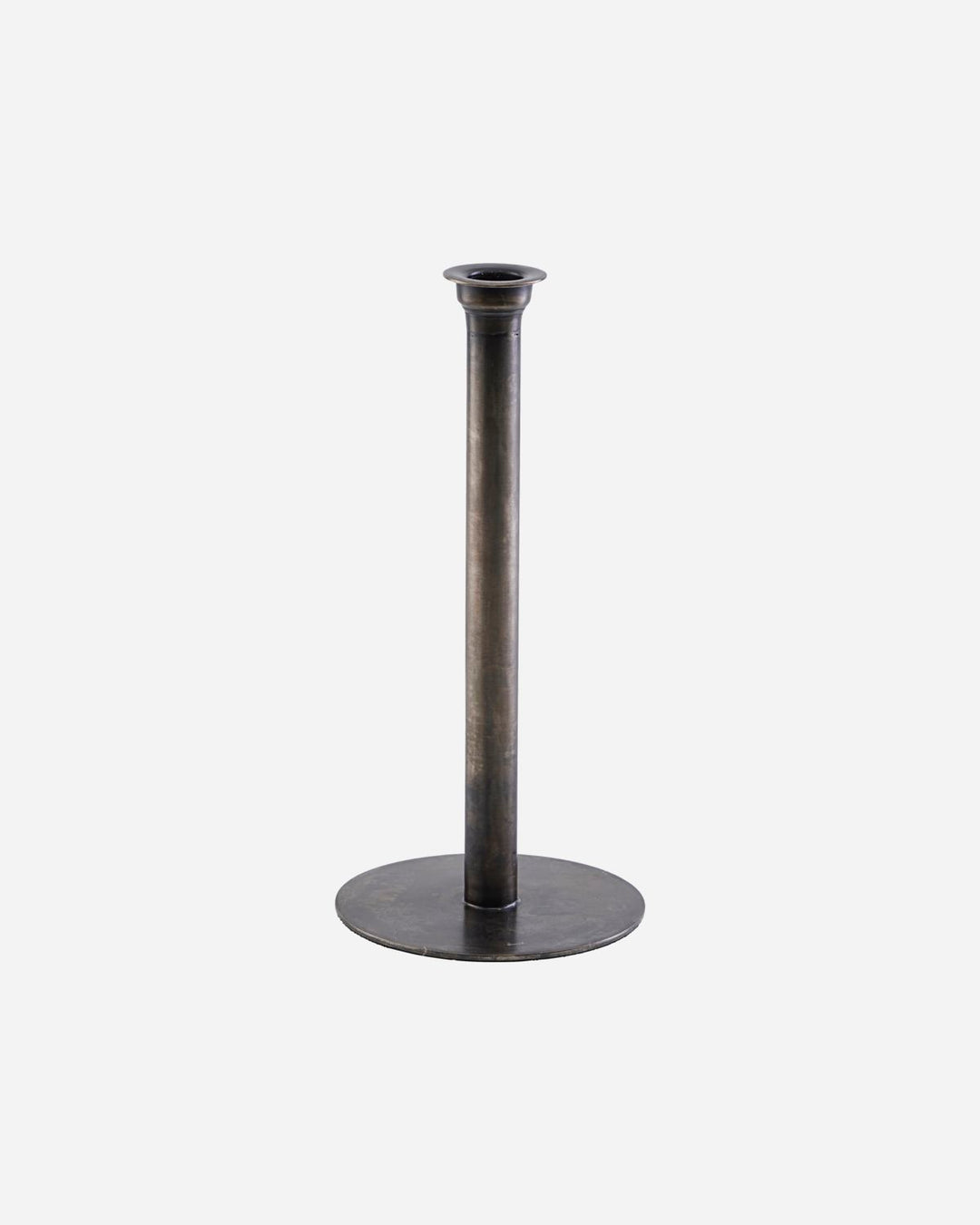 Antiqued Metal Candle Holder