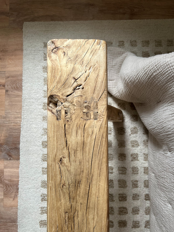 Reclaimed Elmwood Bench