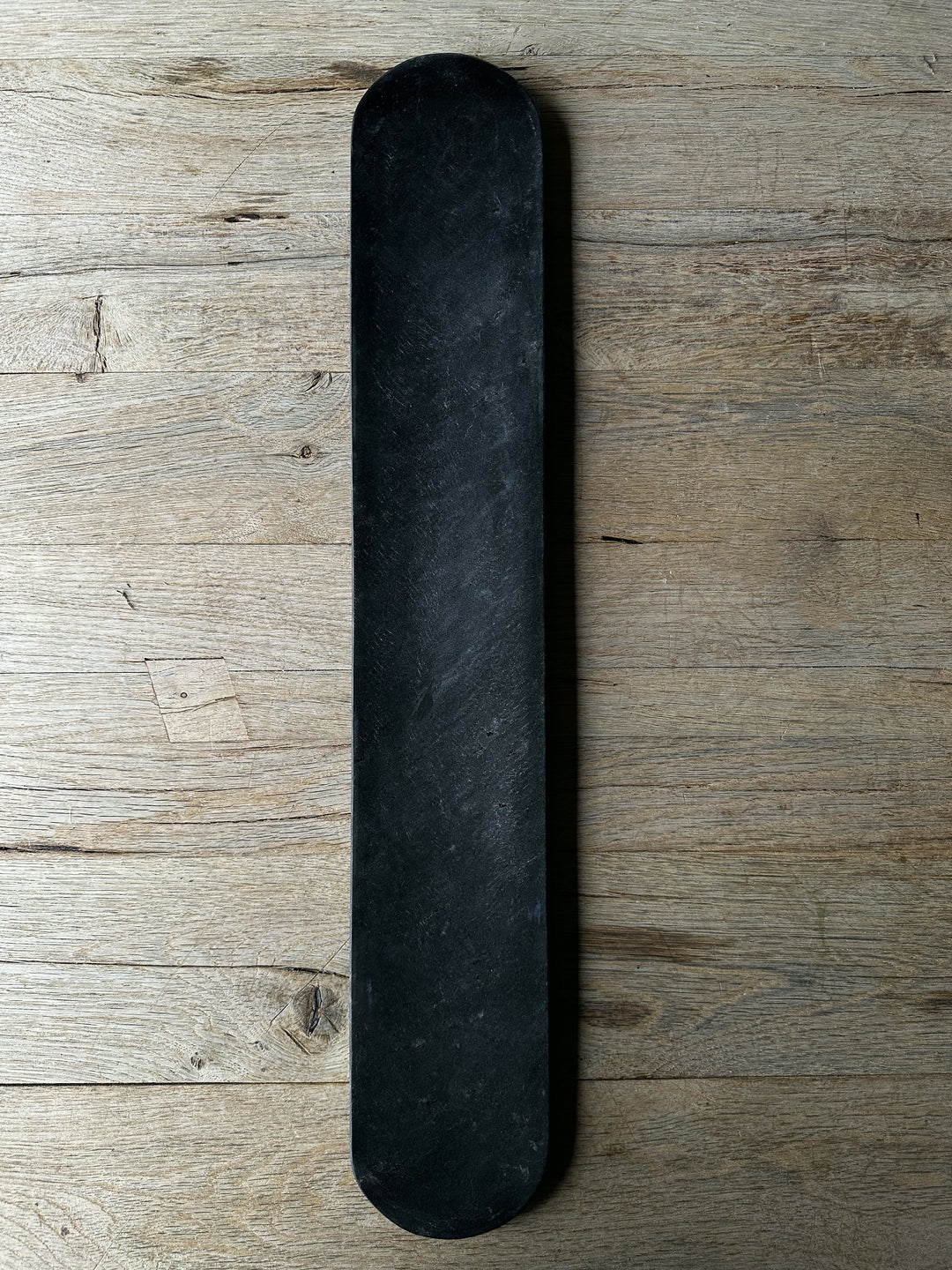 Oval Black Marble Serving Plate