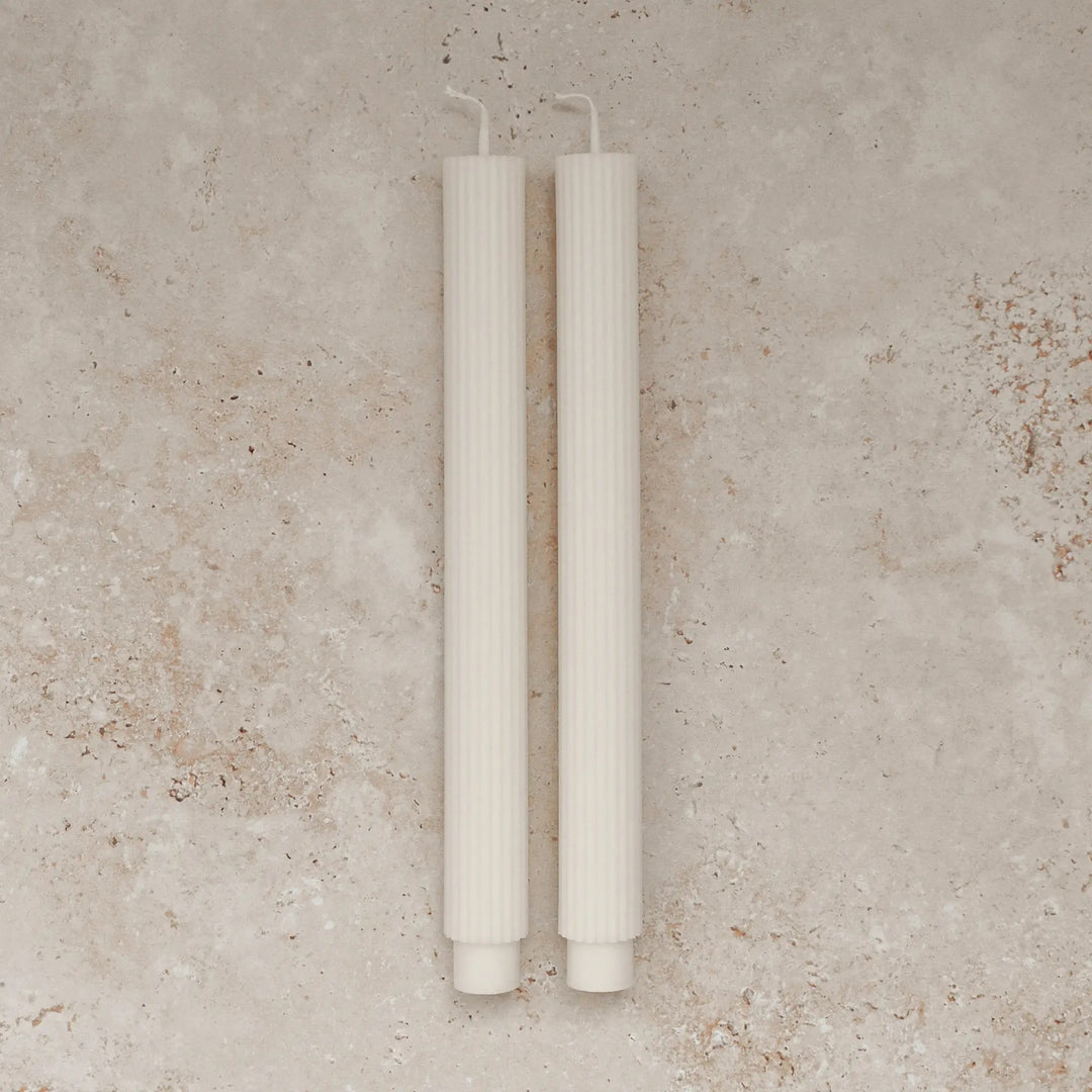 Cream Roman Taper Candle by Sunday Edition