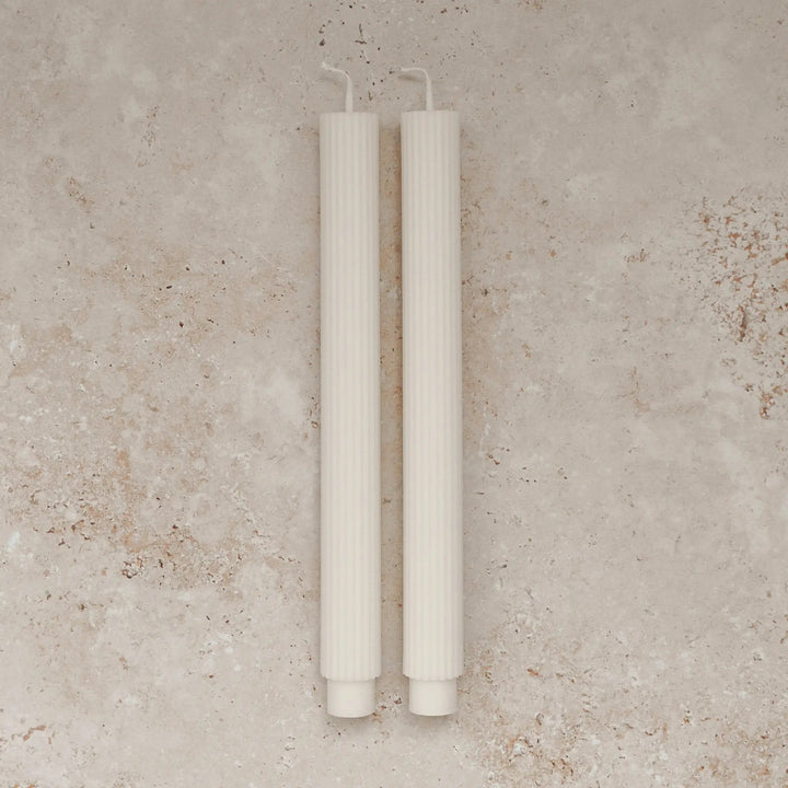 Cream Roman Taper Candle by Sunday Edition