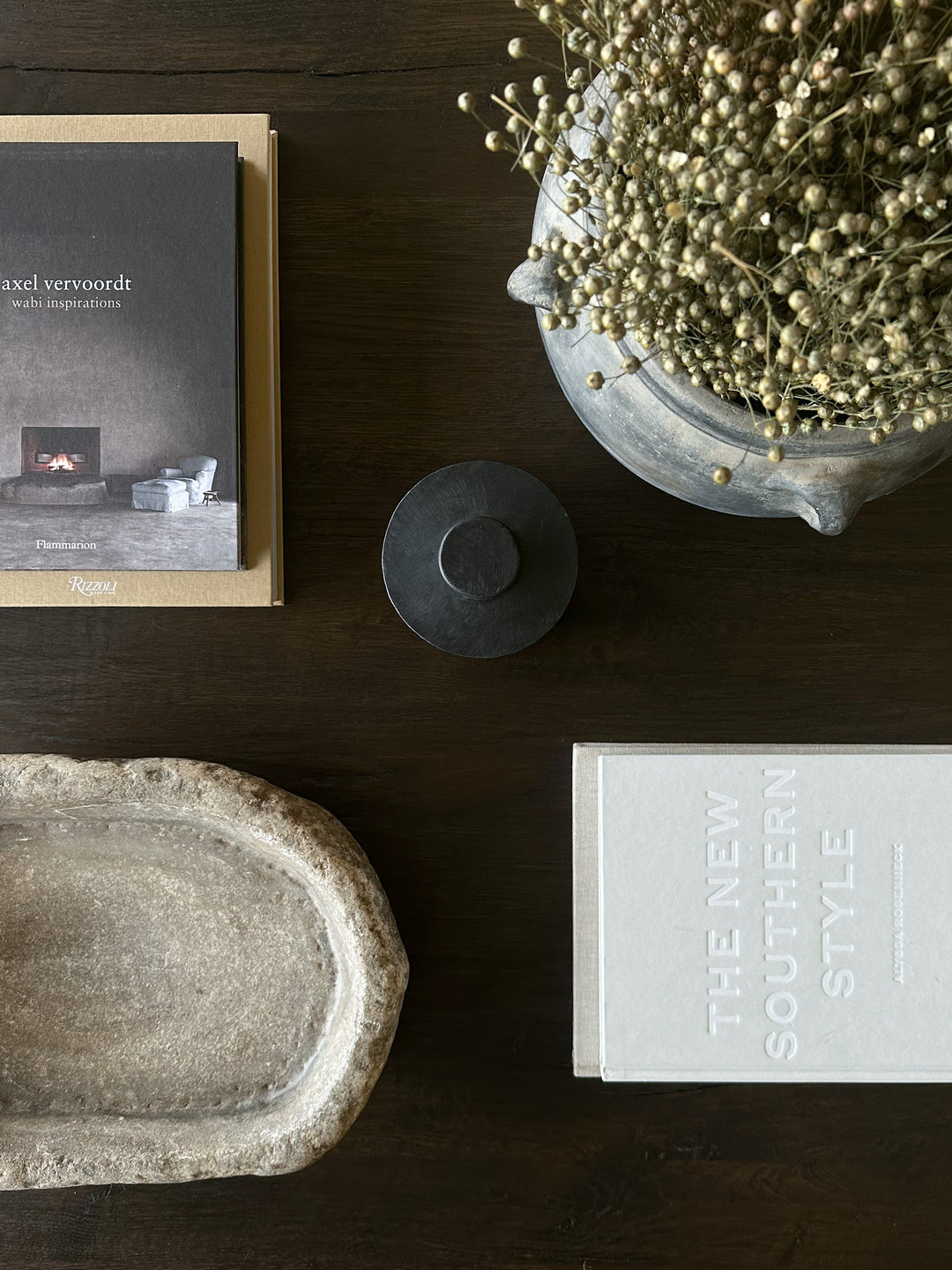 Antiqued Handcrafted Stone Bowl