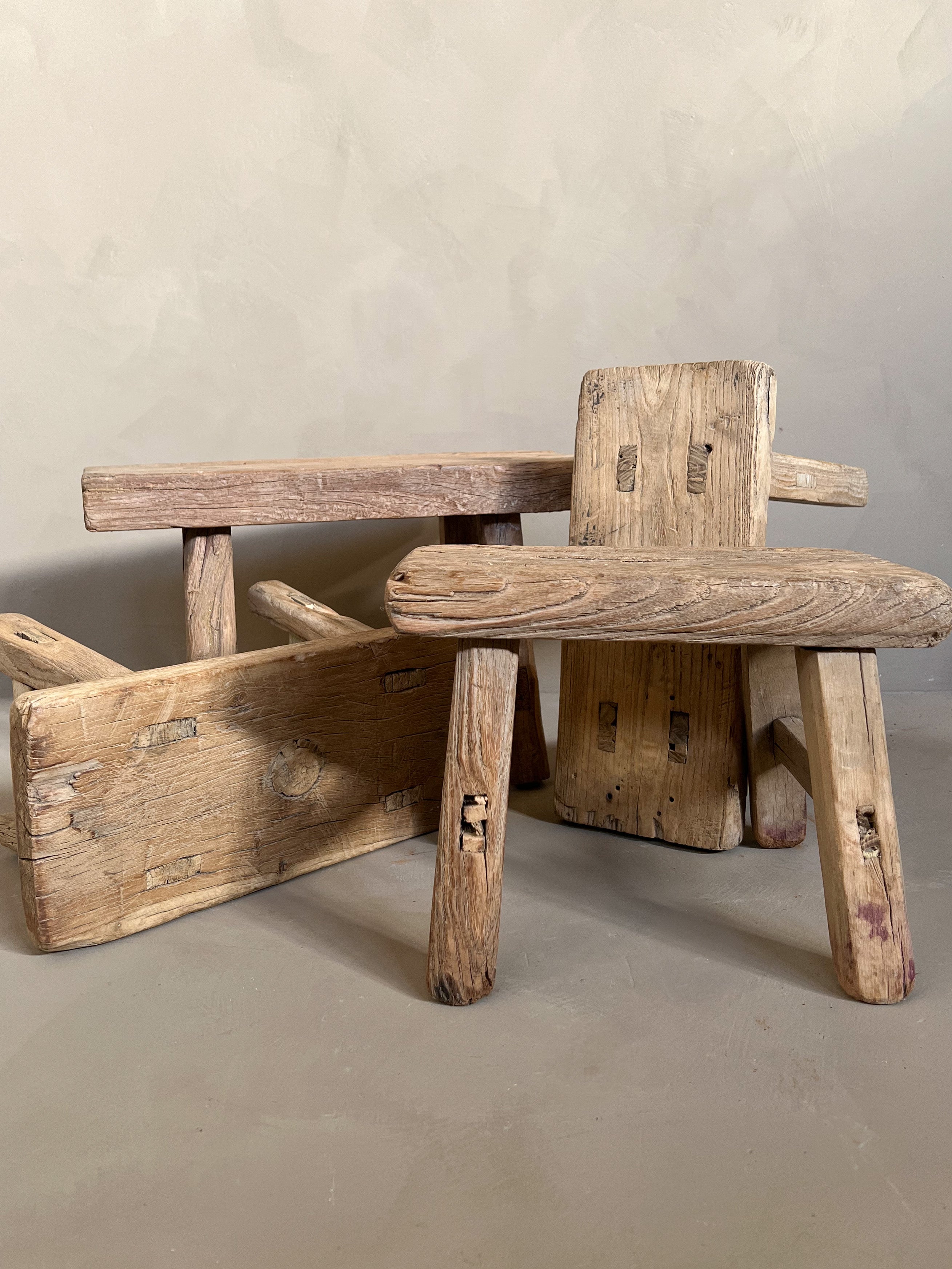 Wooden Stools & Benches