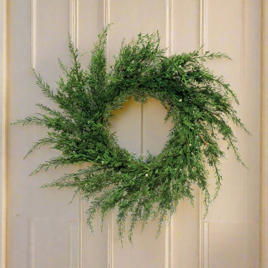 Faux Juniper Wreath