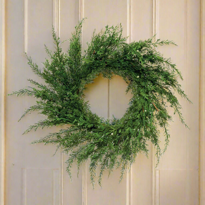 Faux Juniper Wreath