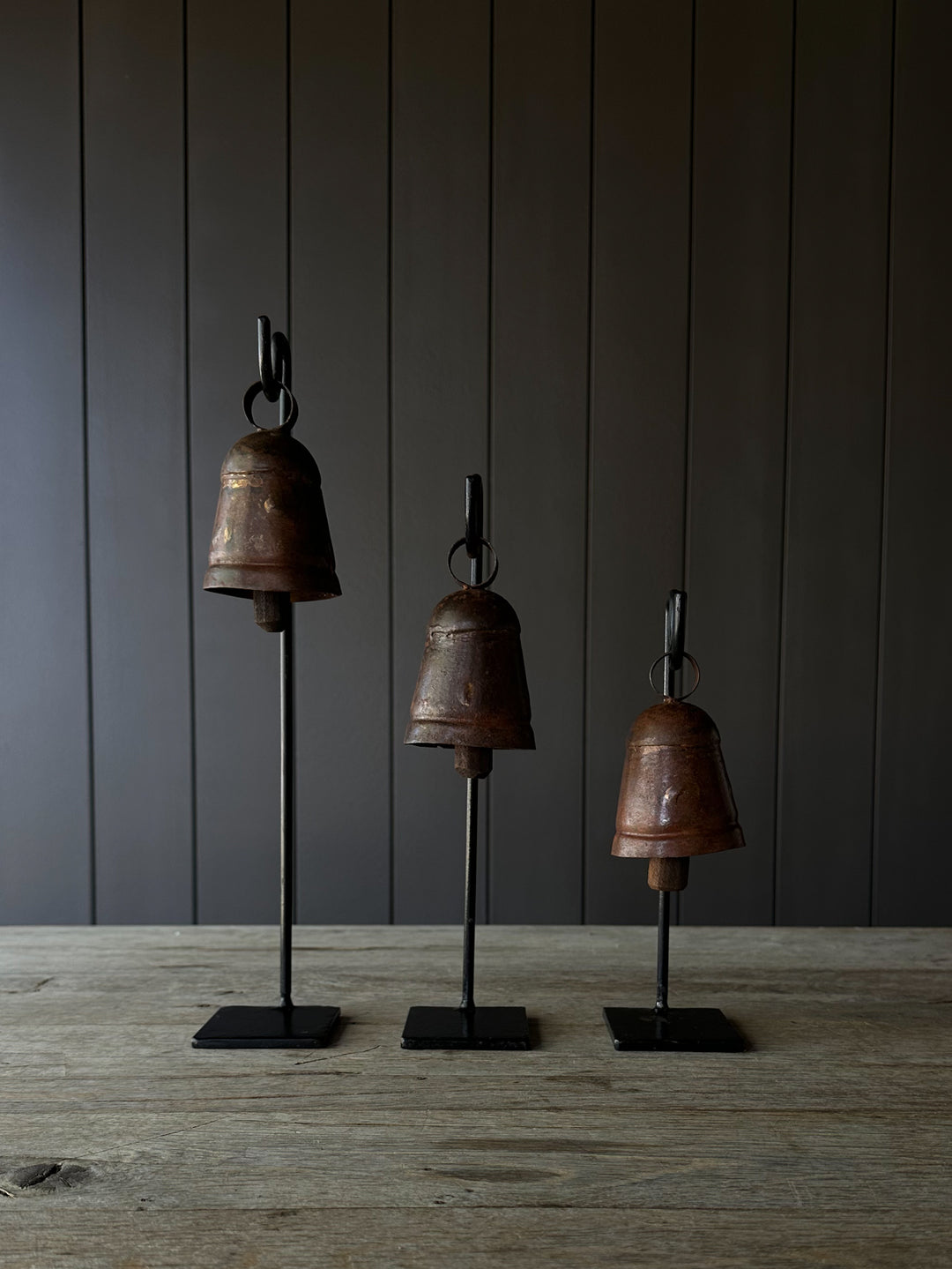 Vintage Bells On Stand