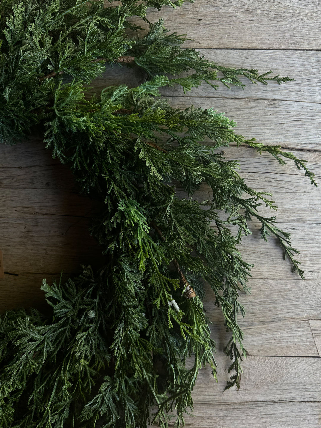 Faux Juniper Wreath