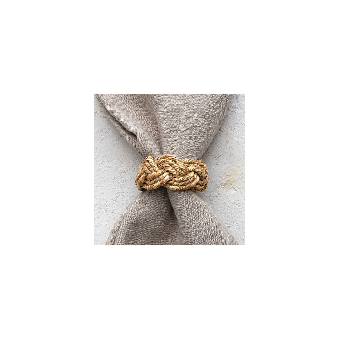 Braided Seagrass Napkin Rings