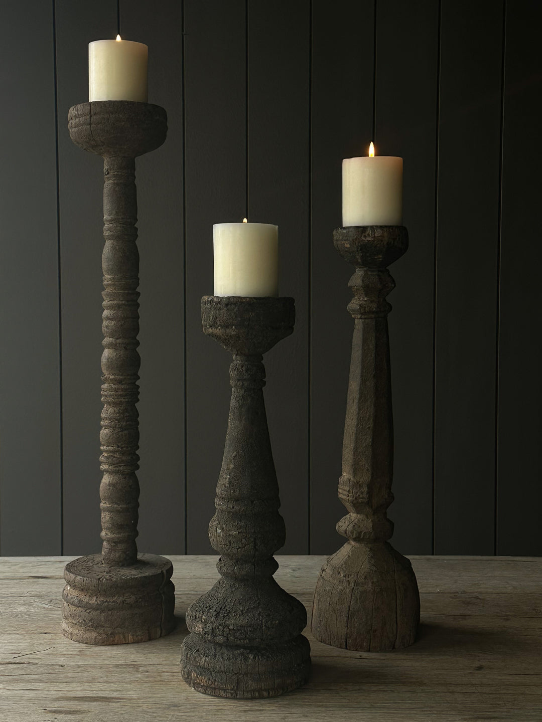 Rustic Candle Holder Sets