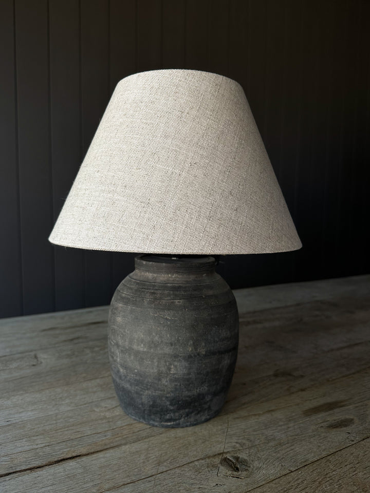 Rustic Mini Pot Lamp