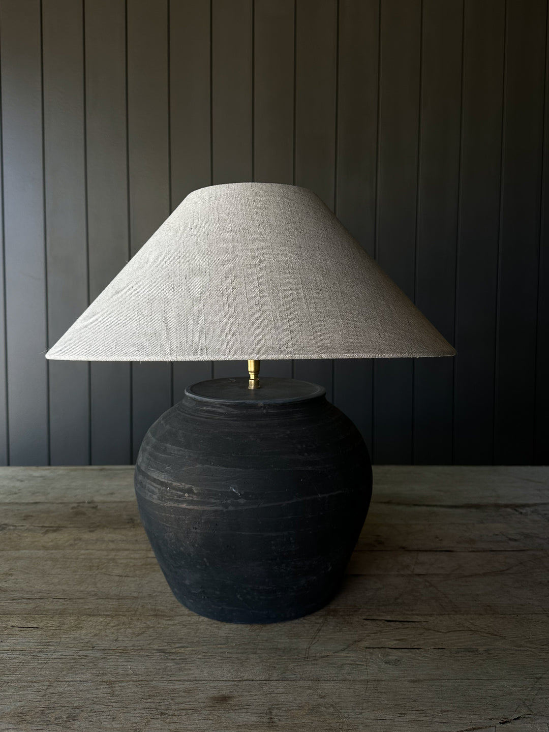 Rustic Medium Pot Lamp