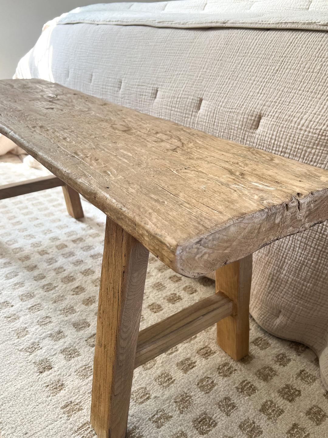 Reclaimed Elmwood Bench