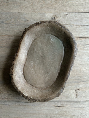 Open image in slideshow, Antiqued Handcrafted Stone Bowl
