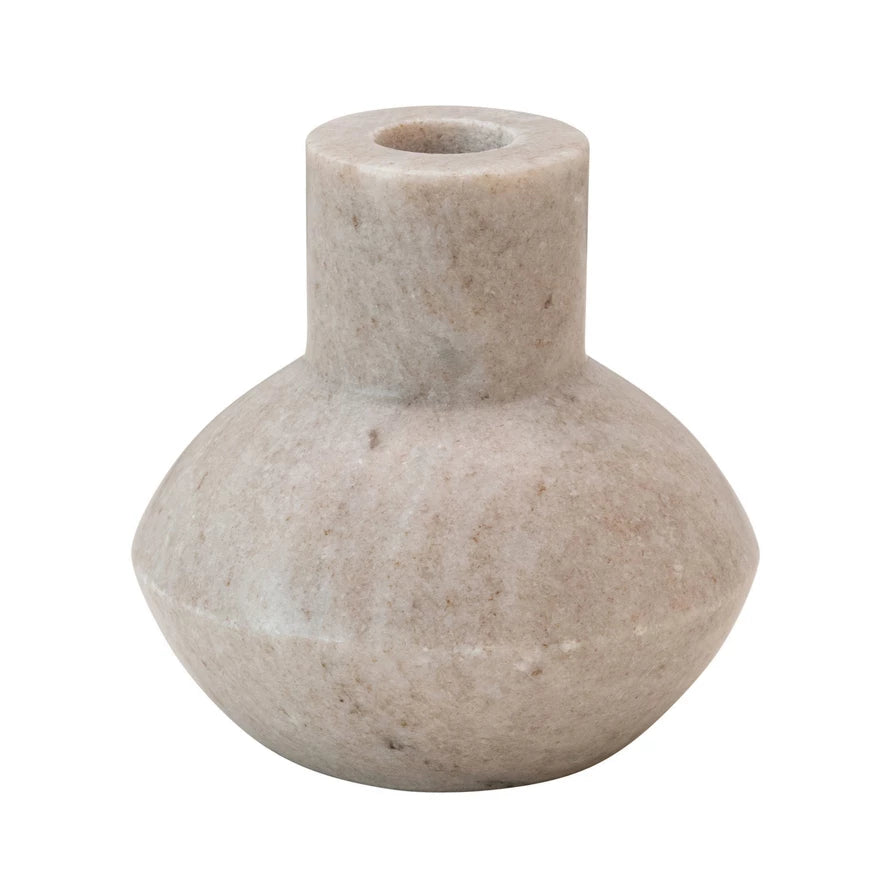 Rounded Marble Candle Holder
