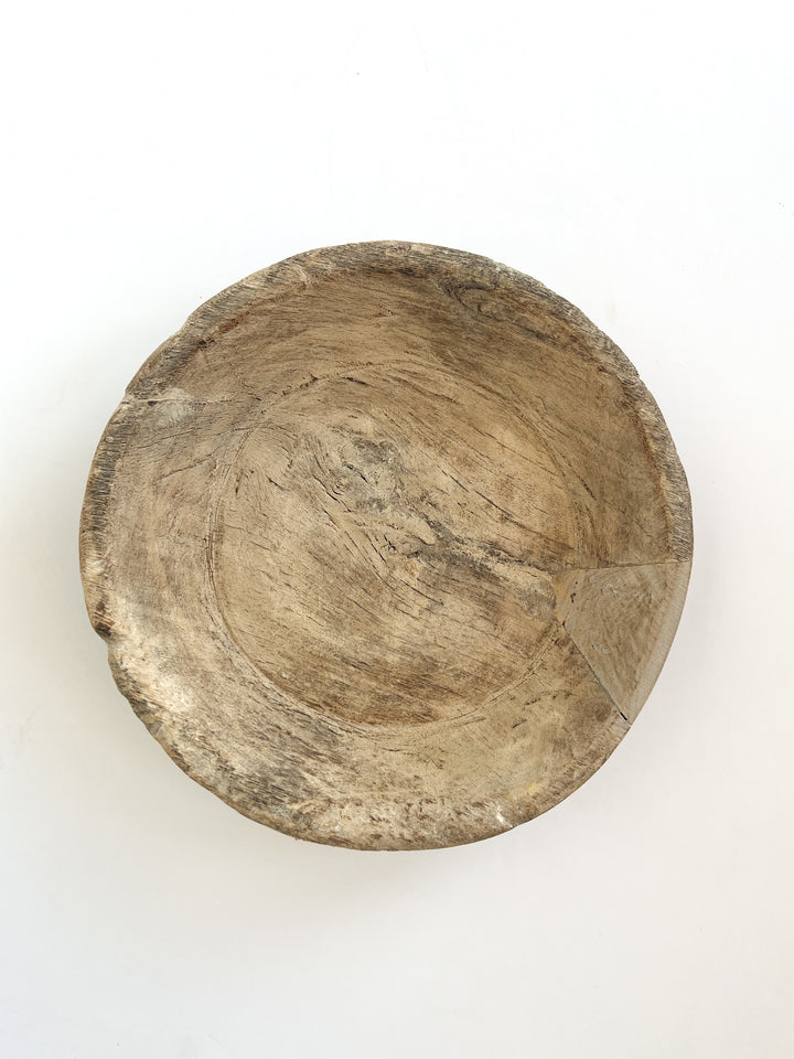 Bleached Wooden Bowls