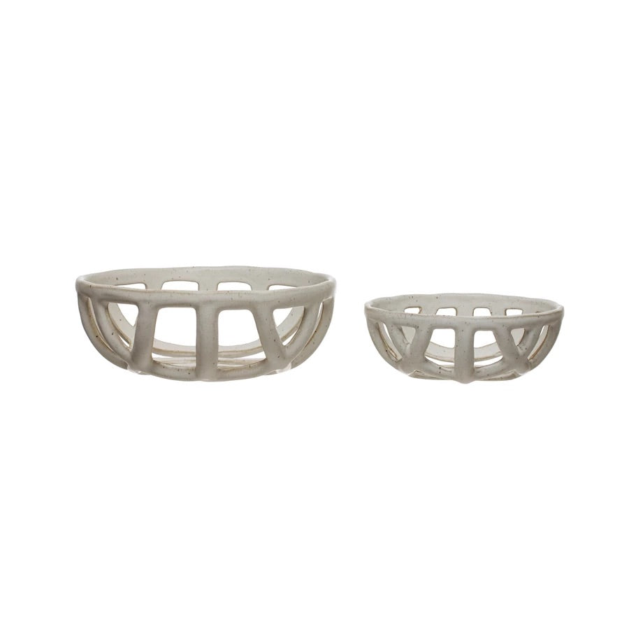Stoneware Basket Set